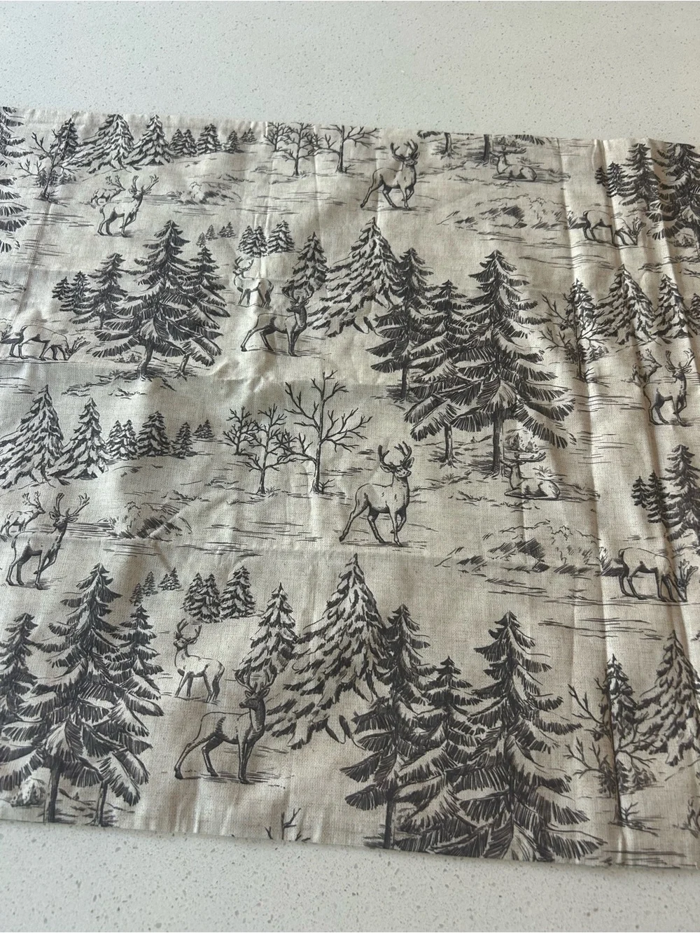 Pottery Barn Rustic Forest King Pillow Sham 1 NWOT
